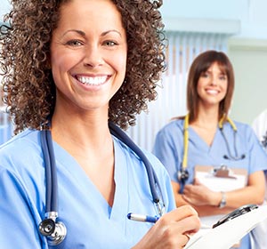 Nurse pleased with the information she received.
