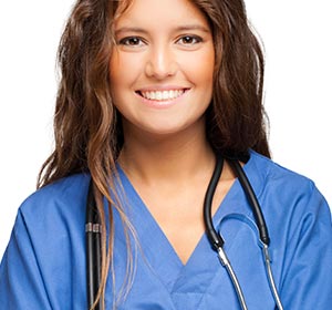 Nurse gives us an assuring smile