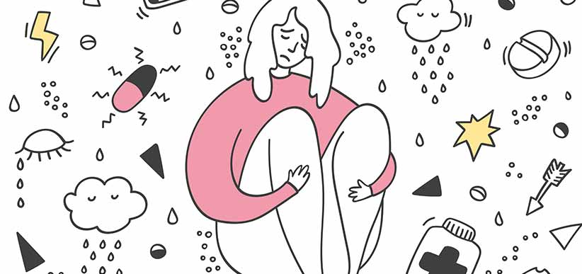 Artist depiction of depression