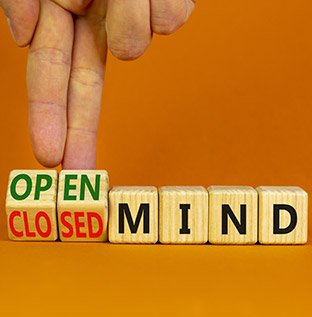 Keeping an open mind.