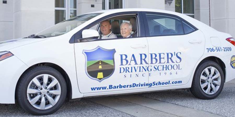 barbers driving school car