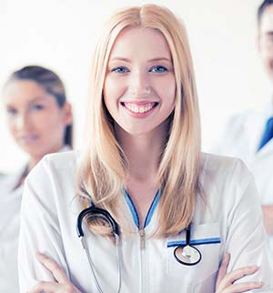 Nurse caring for the elderly