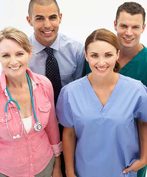 Nurse caring for the elderly